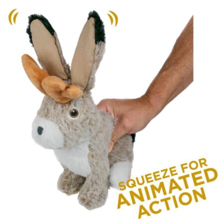 Peluche resistente per cani - Jackalope animato