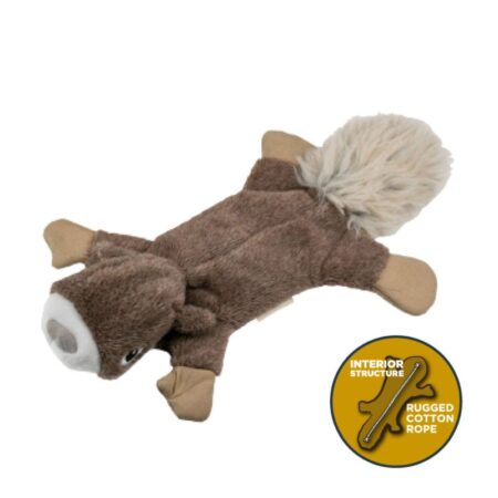Peluche resistente per cani - Scoiattolo piatto
