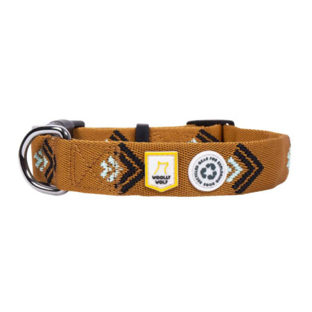 collare per cani woolly wolf morbido marrone